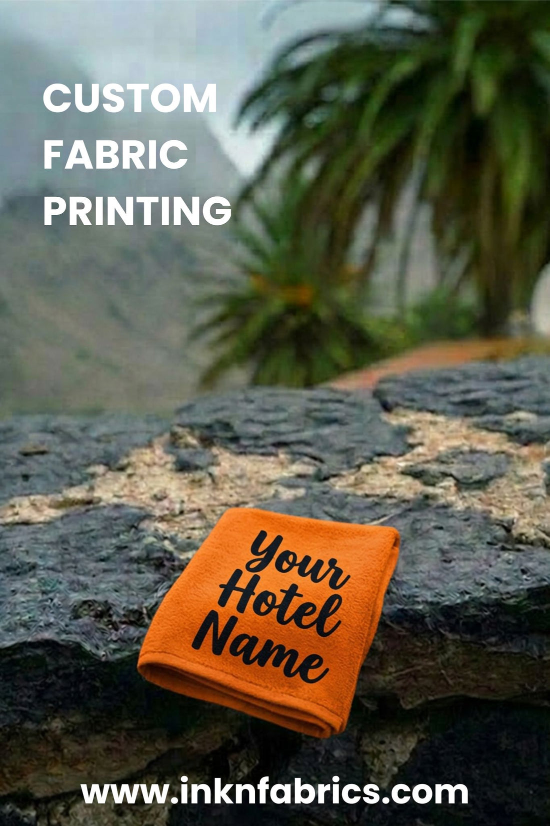 Large custom wall tapestry with high-resolution fabric printing.
