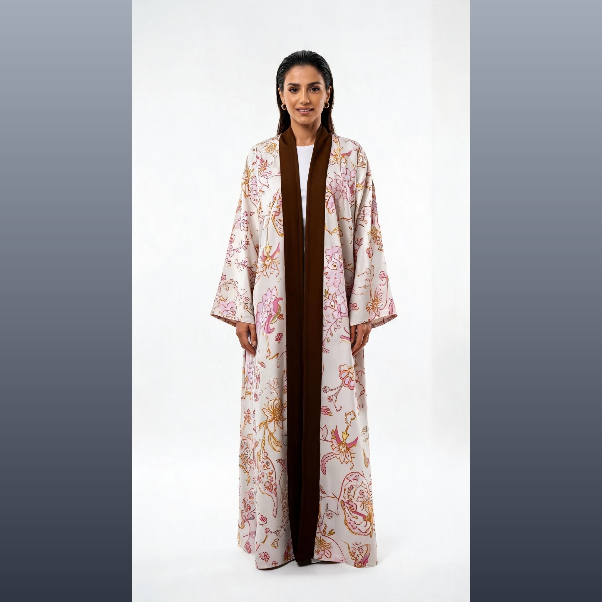 Crepe Two Tone Fabric – Beige