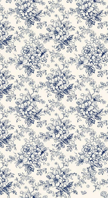 French Toile Blue