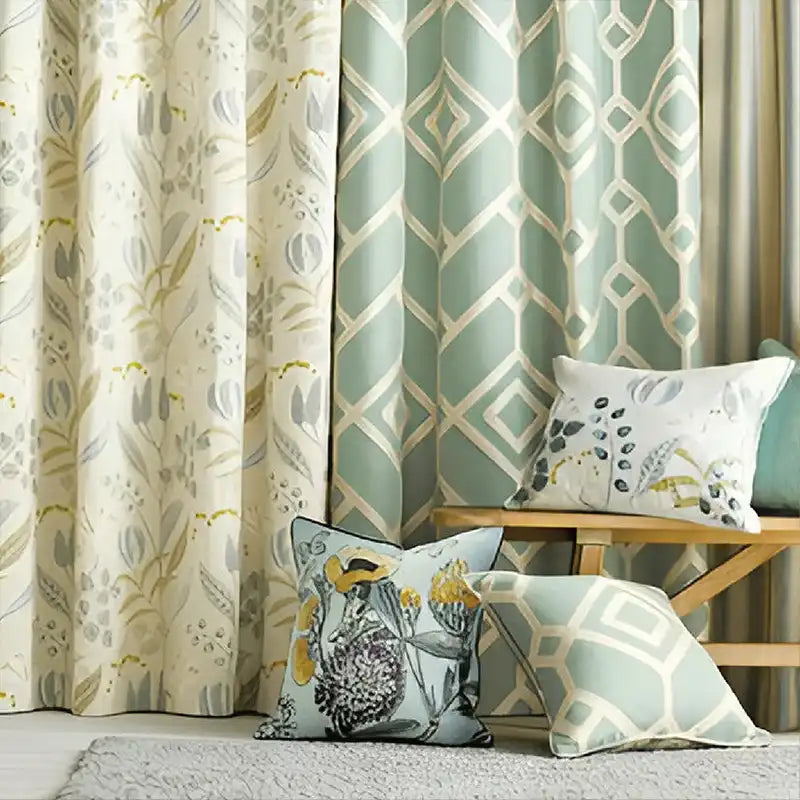 Custom window curtains with premium, high-resolution fabric printing.
